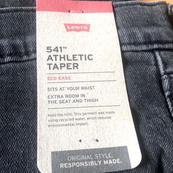 Levi's Other - 46x32 black NWT Levi’s 541Athletic taper jeans sits@waist extra room seat& thigh
